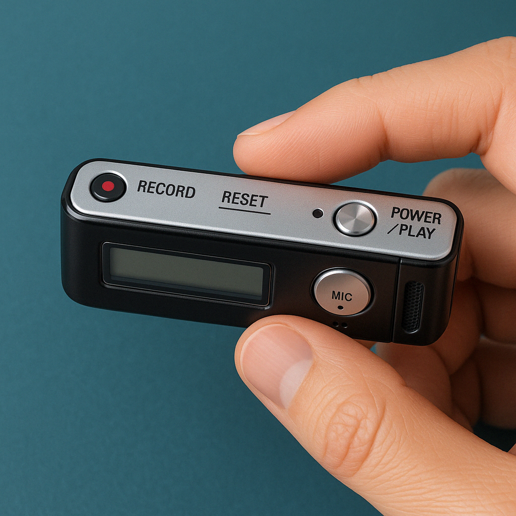 Mini Voice Activated Audio Recorder Device