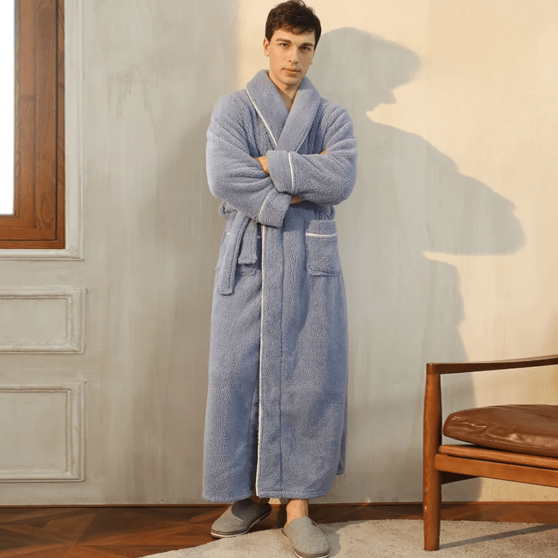 Peignoir PlushTherm | Peignoir de bain chaud en flanelle douce pour l'hiver