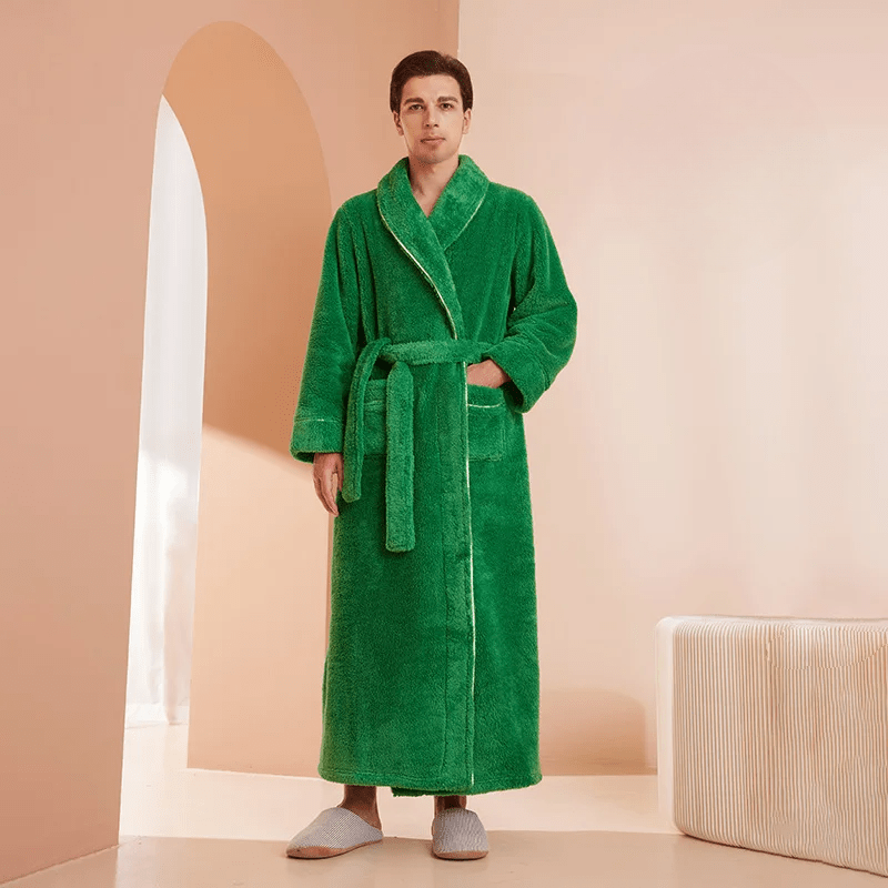 Peignoir PlushTherm | Peignoir de bain chaud en flanelle douce pour l'hiver