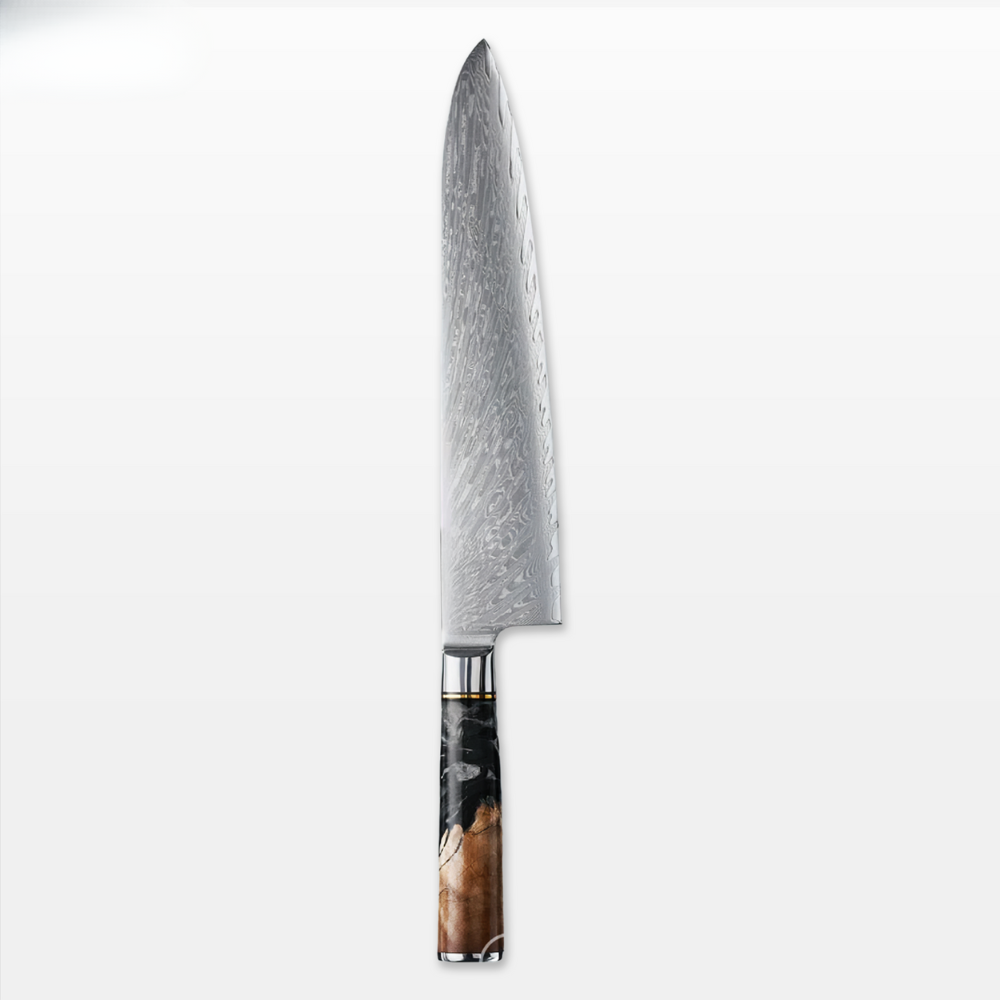 Køkkensæt knive træharpiks håndtag stål
