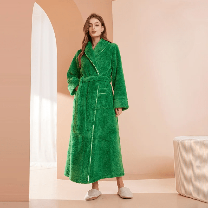 Peignoir PlushTherm | Peignoir de bain chaud en flanelle douce pour l'hiver