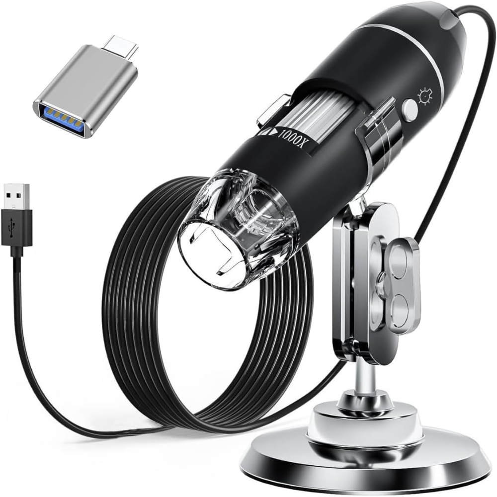 USB digitalt mikroskop med justerbar stander