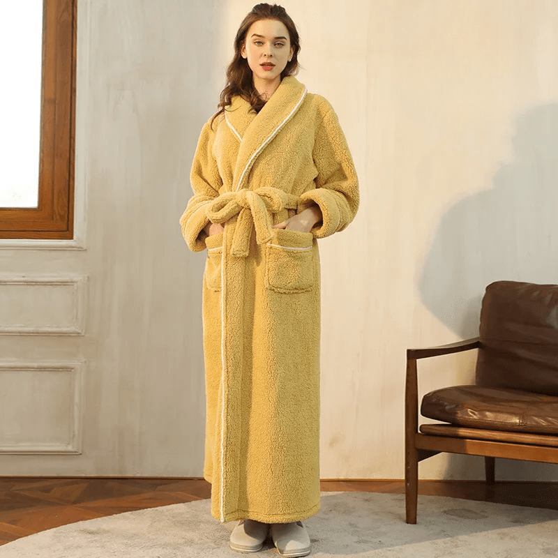 Peignoir PlushTherm | Peignoir de bain chaud en flanelle douce pour l'hiver