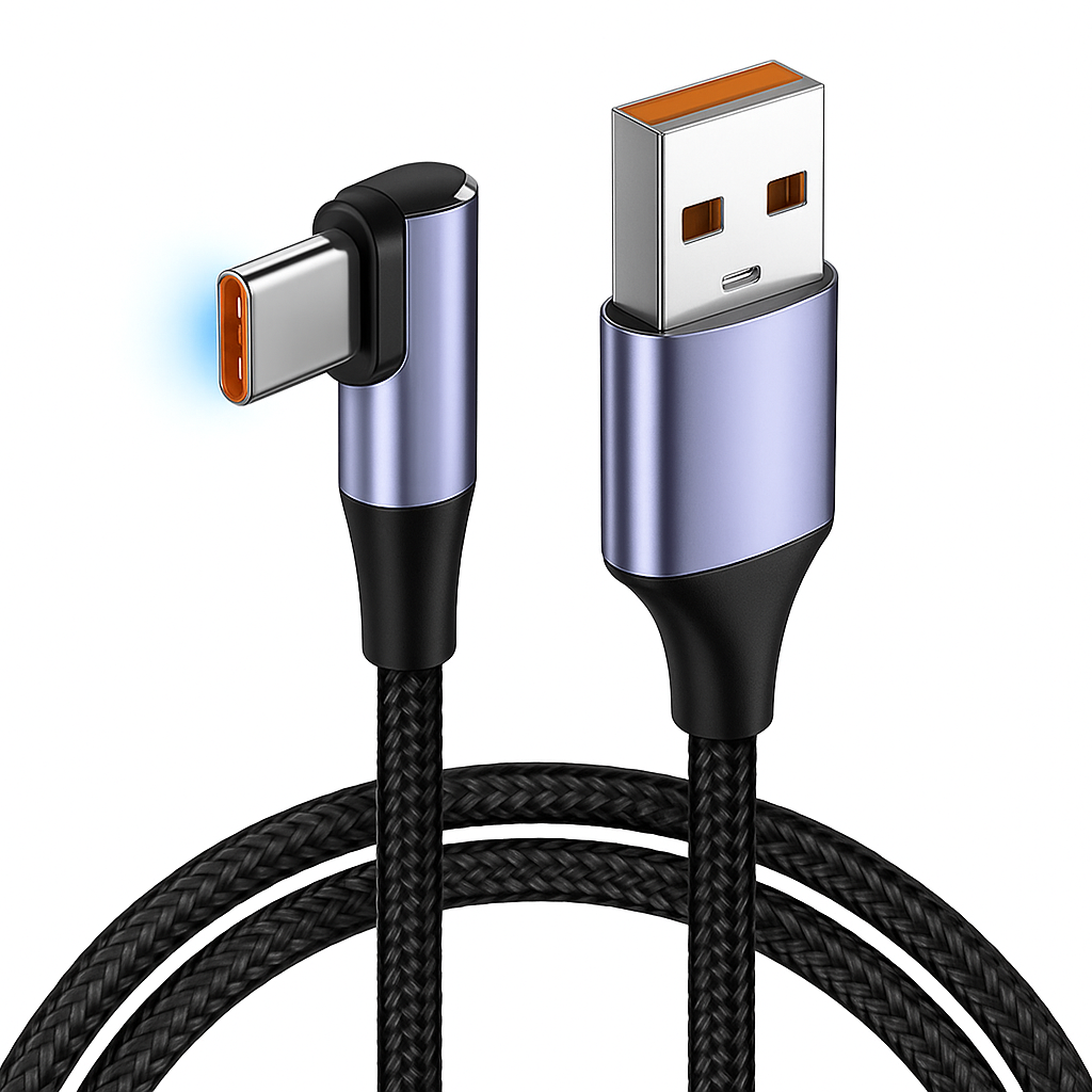 USB kabel rychlé nabíjení opletený kabel