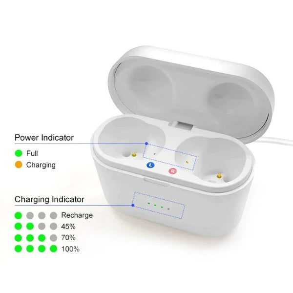 Hearing Aids Rechargeable Invisible In-Ear Design