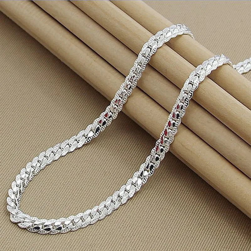 Collier chaîne en argent sterling pour femmes cadeau élégant