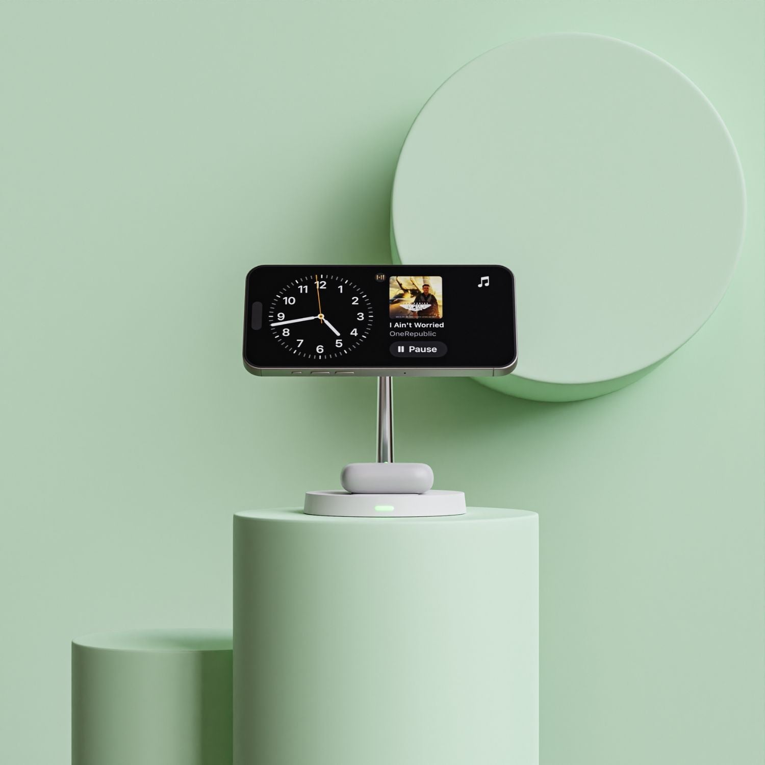 Trådløs telefonoplader med MagSafe-stativ