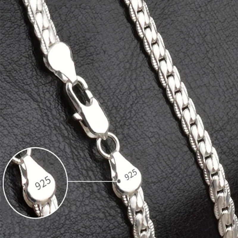 Collier chaîne en argent sterling pour femmes cadeau élégant
