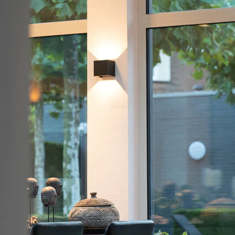 Applique murale LED GlowCube | Luminosité réglable et design sans fil pour maison/bureau