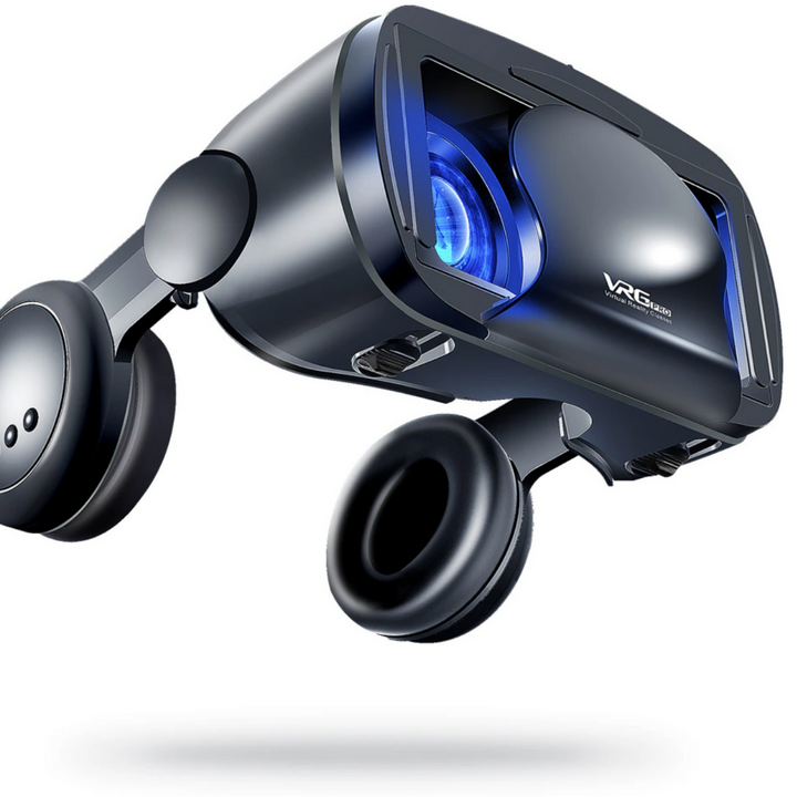 VR Headset with Built-In Headphones