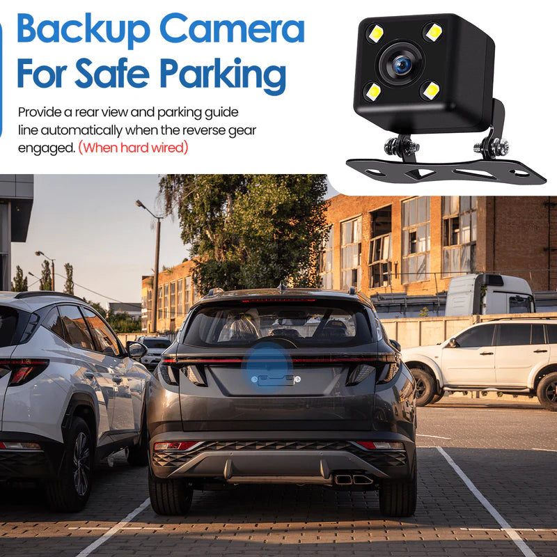 Dash Cam tredobbelt linse bilkamera natvision