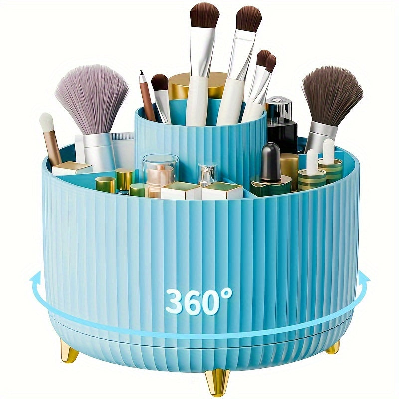 Organizér na make-up černý otočný plastový úložný prostor