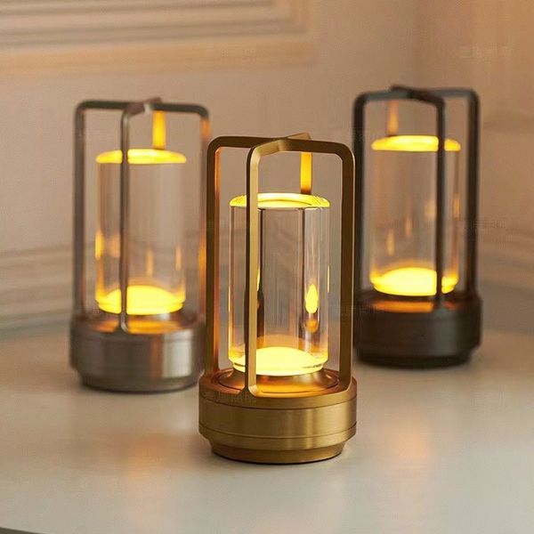 Bordlampe Krystalgas Genopladeligt Lys