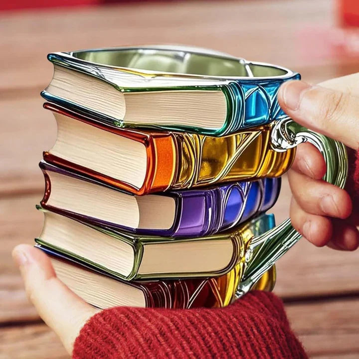 3D Book Lover's Mug Unique Gift Idea - Image 7