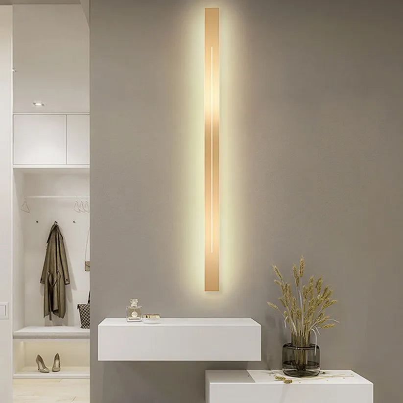Applique murale LED | Applique intérieure verticale moderne noire