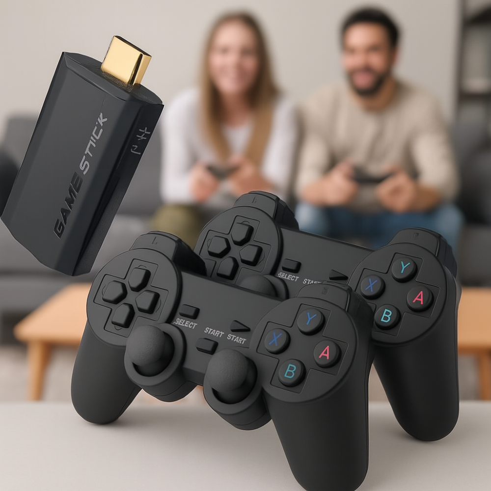 Console de jeu vidéo rétro 4K Stick Ensemble de deux manettes sans fil