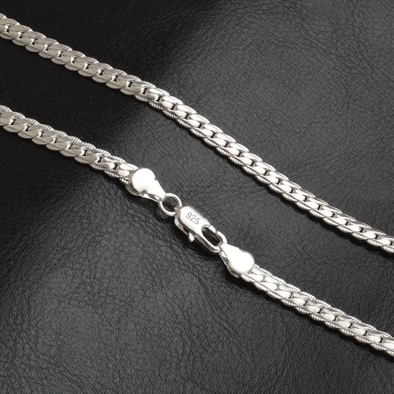 Collier chaîne en argent sterling pour femmes cadeau élégant