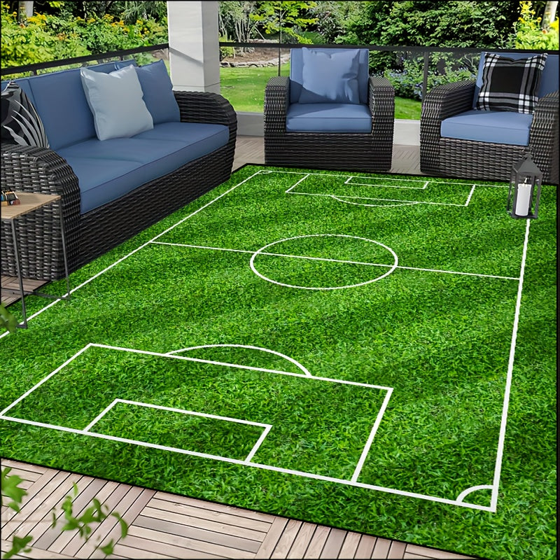 SoccerPlay | Tapis lavable antidérapant pour salon et chambre à coucher