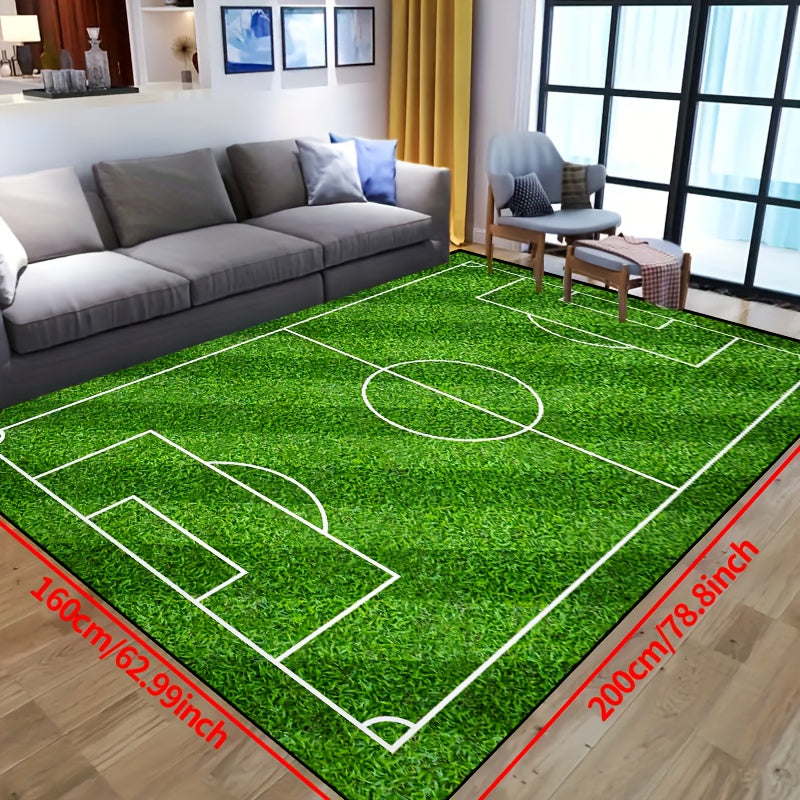 SoccerPlay | Tapis lavable antidérapant pour salon et chambre à coucher