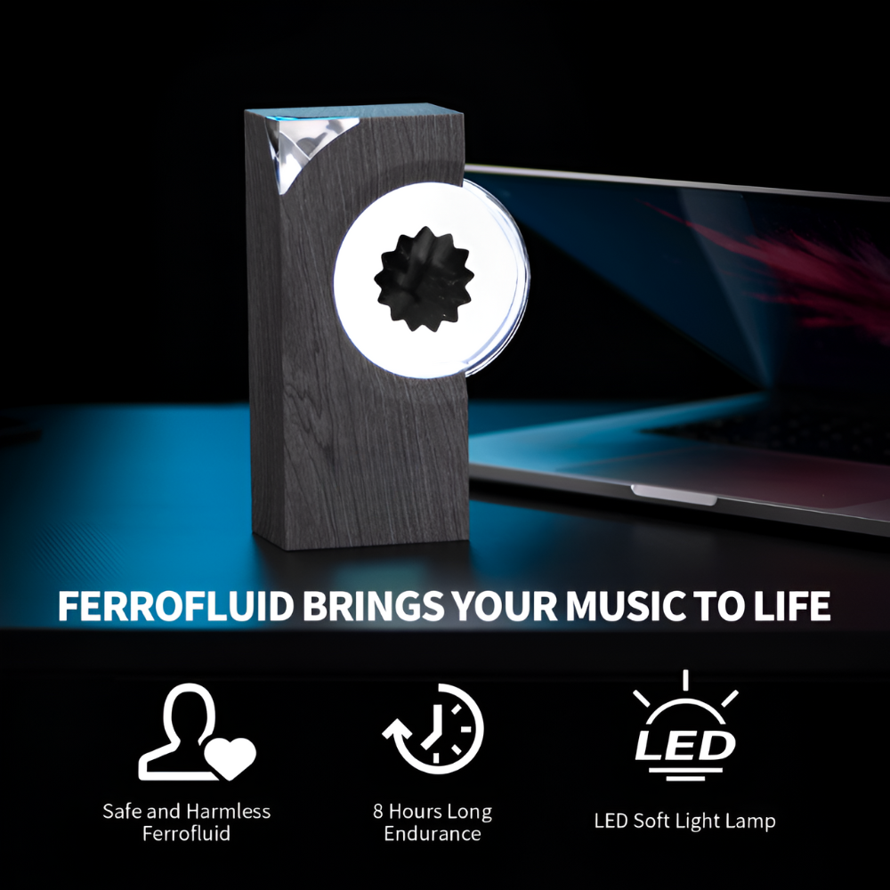 Lydaktiveret ferrofluid visuelt display