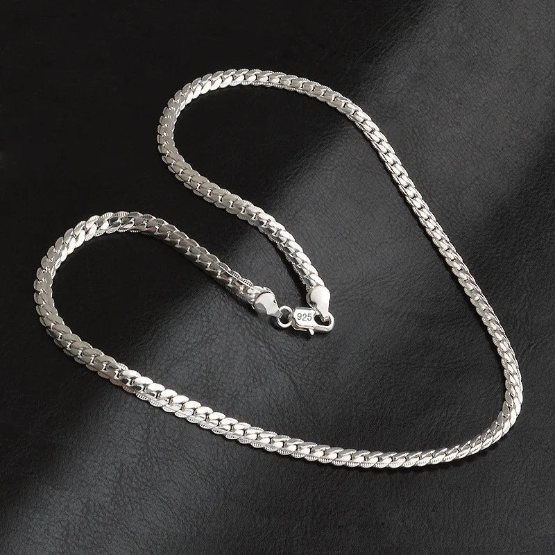 Collier chaîne en argent sterling pour femmes cadeau élégant