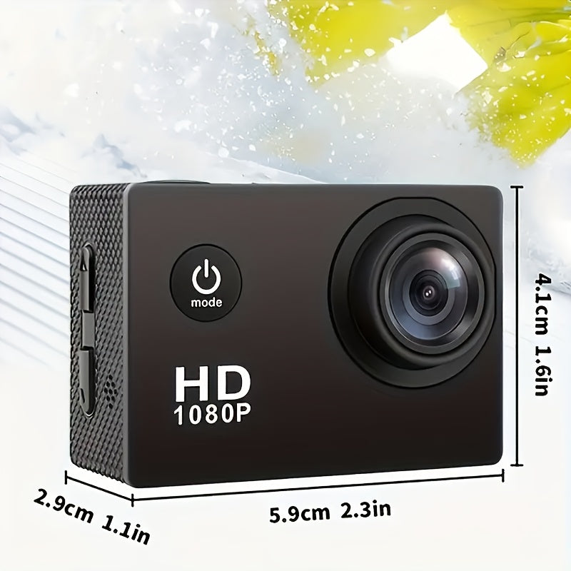 Akční kamera s HD videem a širokoúhlým objektivem