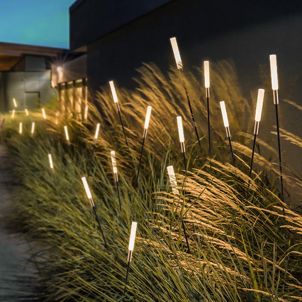 Lumières de roseaux solaires | Décoration de jardin LED étanche
