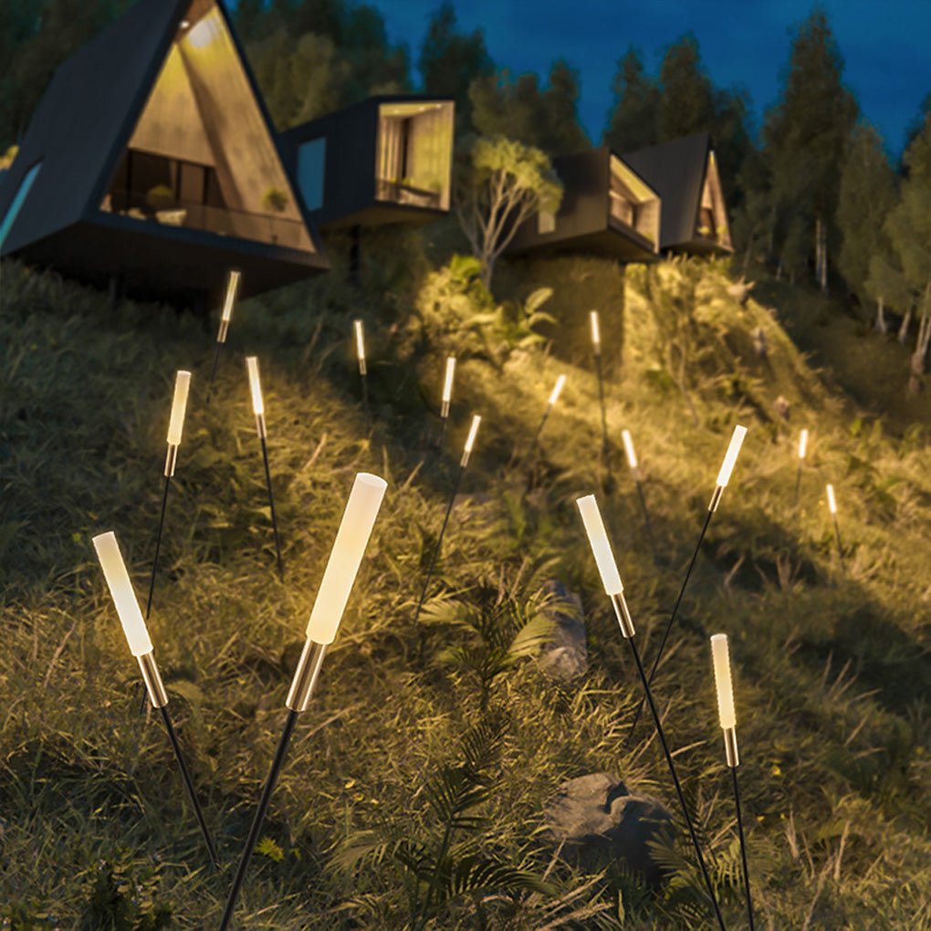 Lumières de roseaux solaires | Décoration de jardin LED étanche
