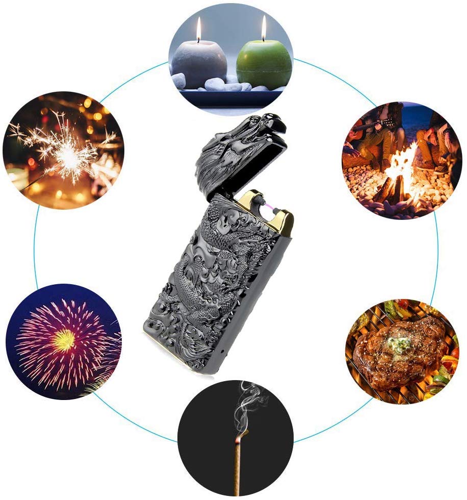 Plasma Dragon Graveret Genopladelig Lighter