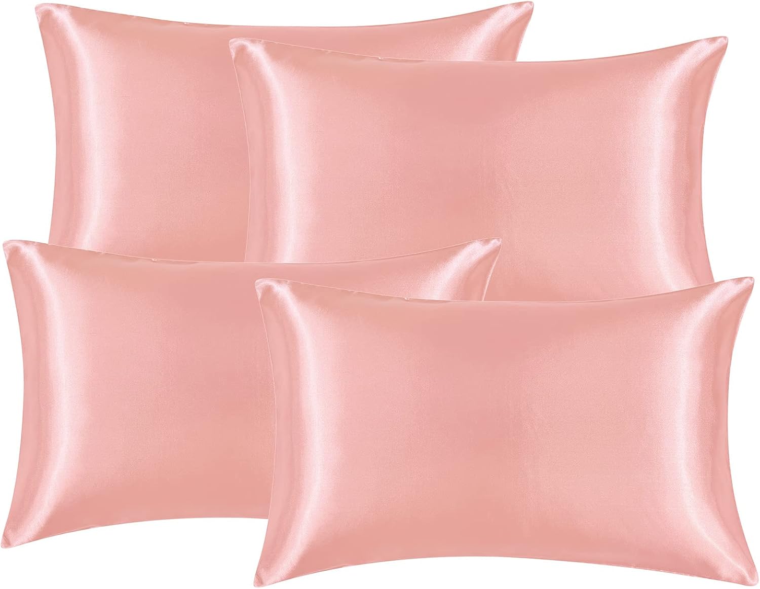 Satin-Kissenbezüge Seidig Weich Hautfreundliches Set