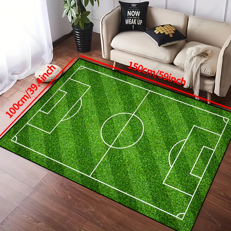 SoccerPlay | Tapis lavable antidérapant pour salon et chambre à coucher