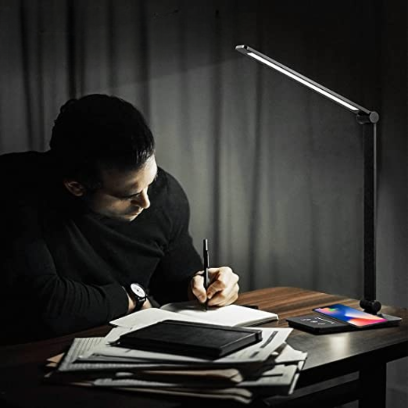 ModernGlow - Bezdrátová nabíjecí LED stolní lampa s dotykovým ovládáním