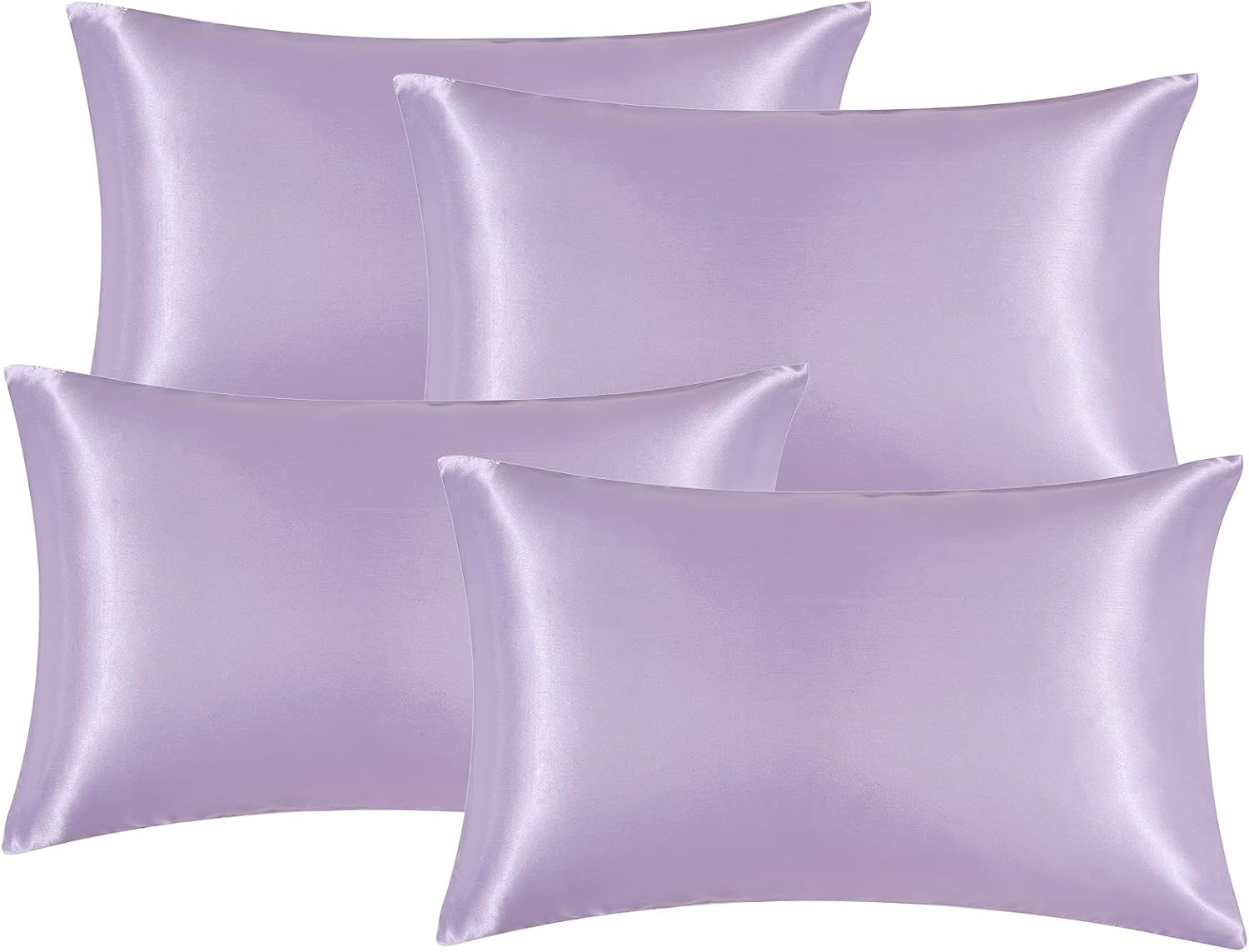 Satin-Kissenbezüge Seidig Weich Hautfreundliches Set