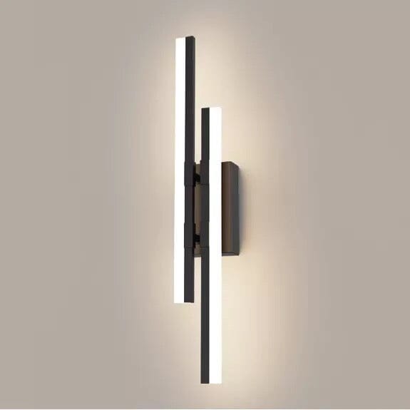 Lampada da parete moderna nera LED lampada da interno