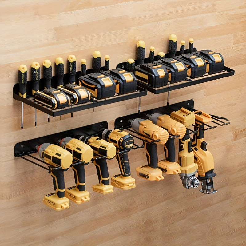 Étagère de rangement murale en métal pour outils