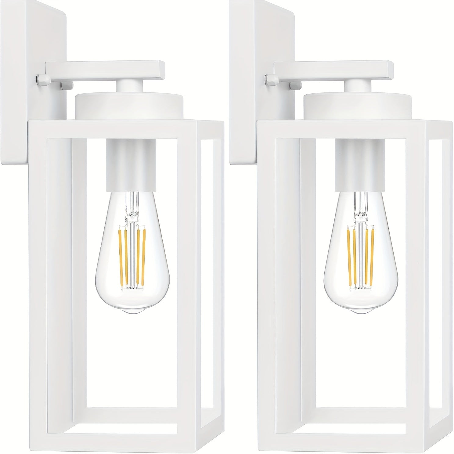 Outdoor Wall Light Modern Metal Lantern