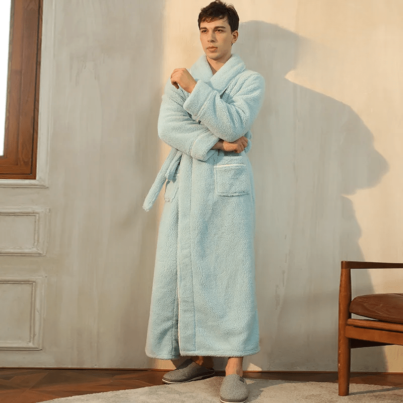 Peignoir PlushTherm | Peignoir de bain chaud en flanelle douce pour l'hiver