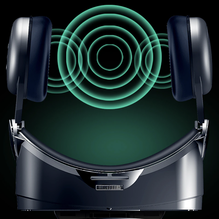 VR Headset with Built-In Headphones