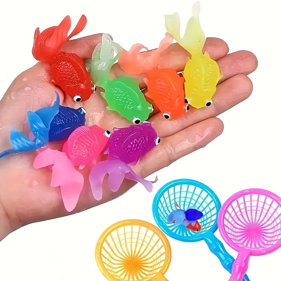 浴槽用おもちゃ 浮くラバーフィッシュセット 12個入り