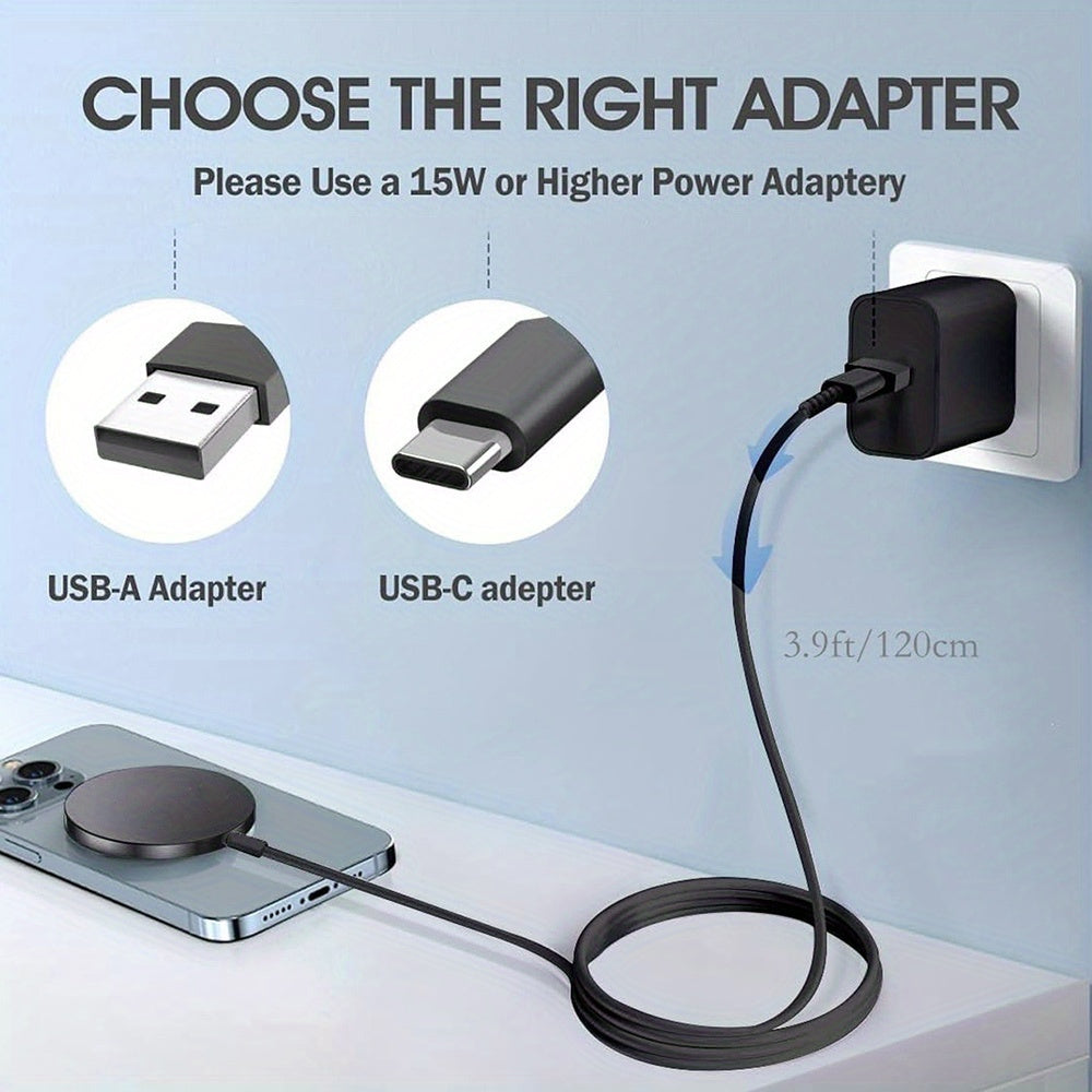 Bezdrátová magnetická nabíječka telefonu s USB kabelem