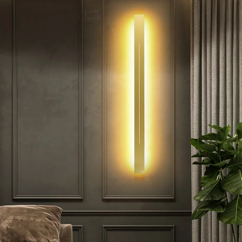 Applique murale LED | Applique intérieure verticale moderne noire