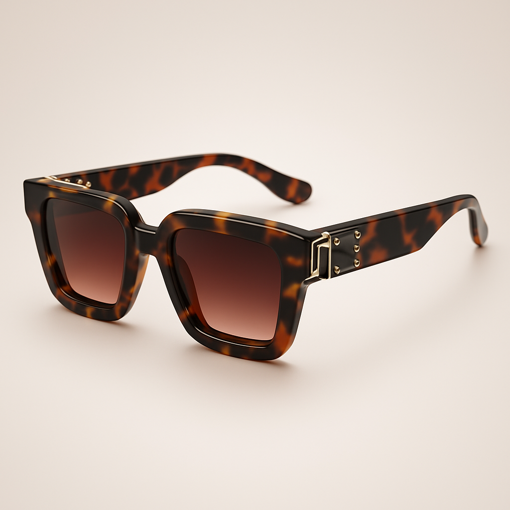 Black Square UV Protection Sunglasses