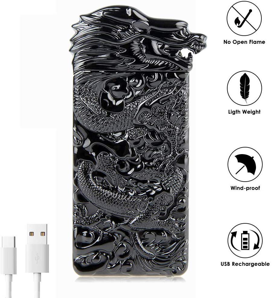 Plasma Dragon Graveret Genopladelig Lighter