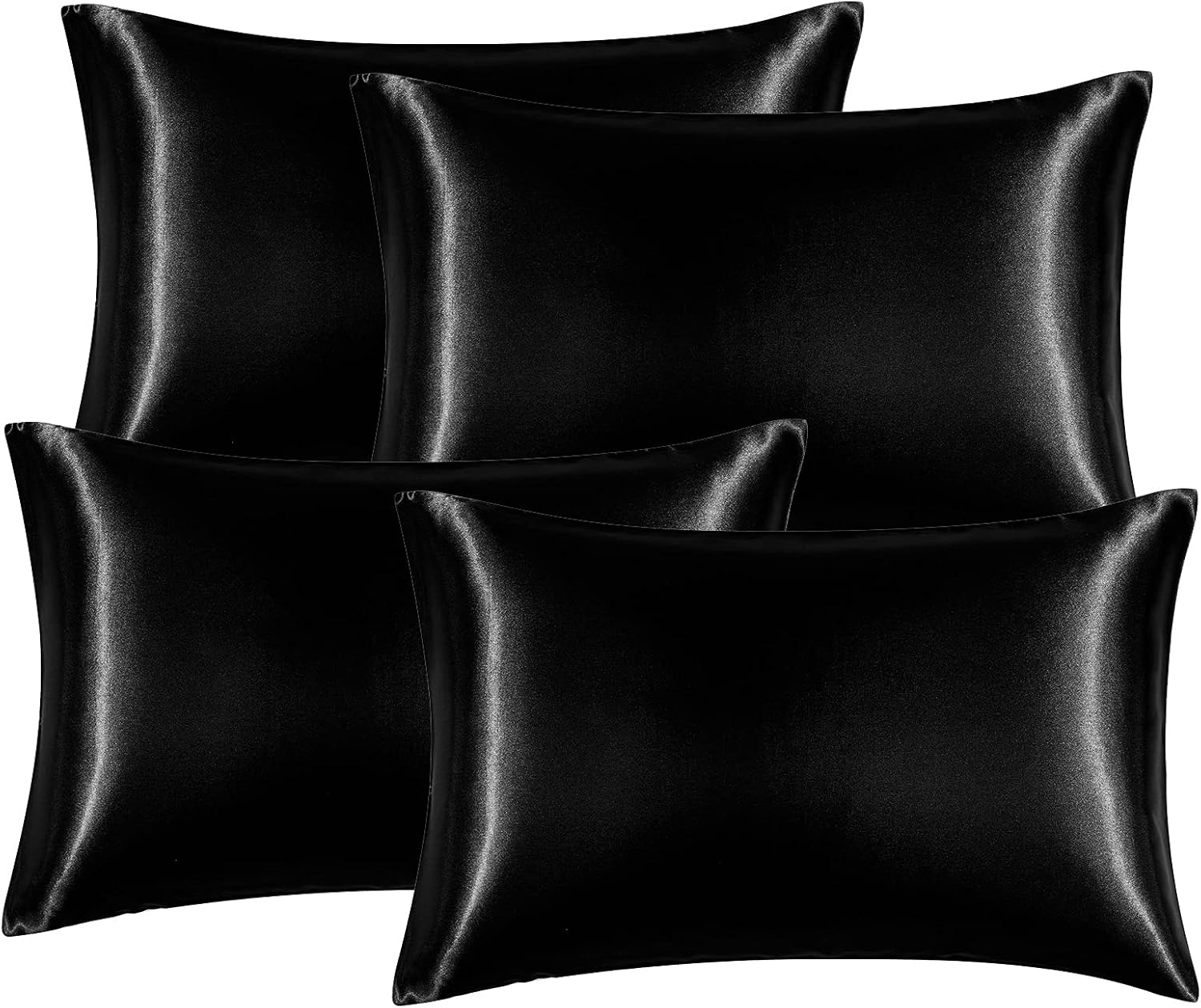 Satin-Kissenbezüge Seidig Weich Hautfreundliches Set
