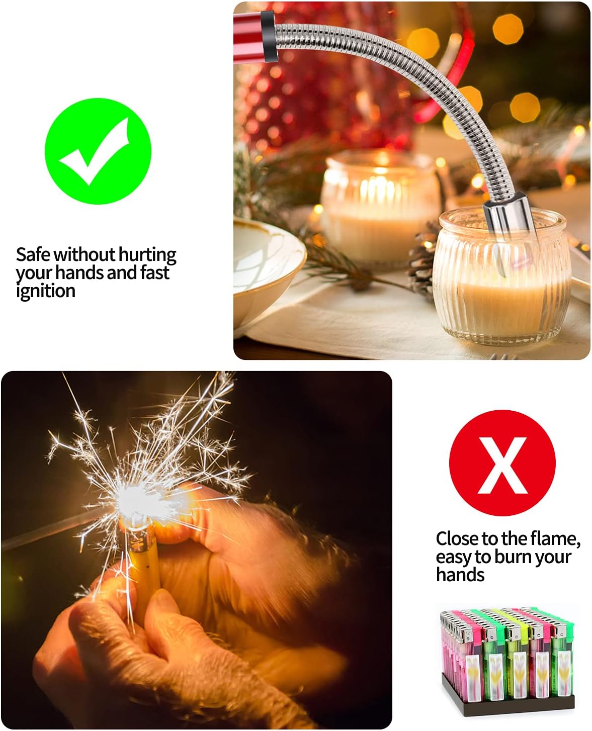 Elektrisk USB lighter med fleksibel hals