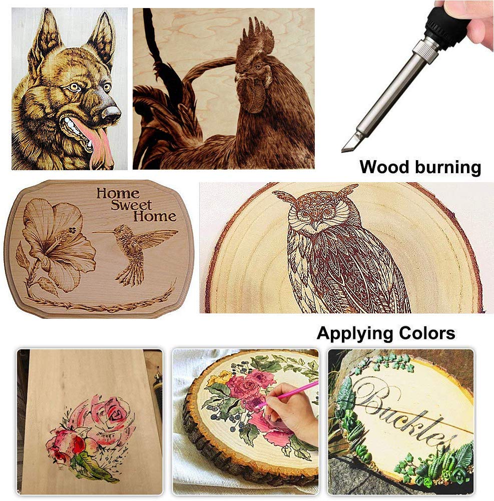 Wood Burning Kit Adjustable Temperature Soldering Set
