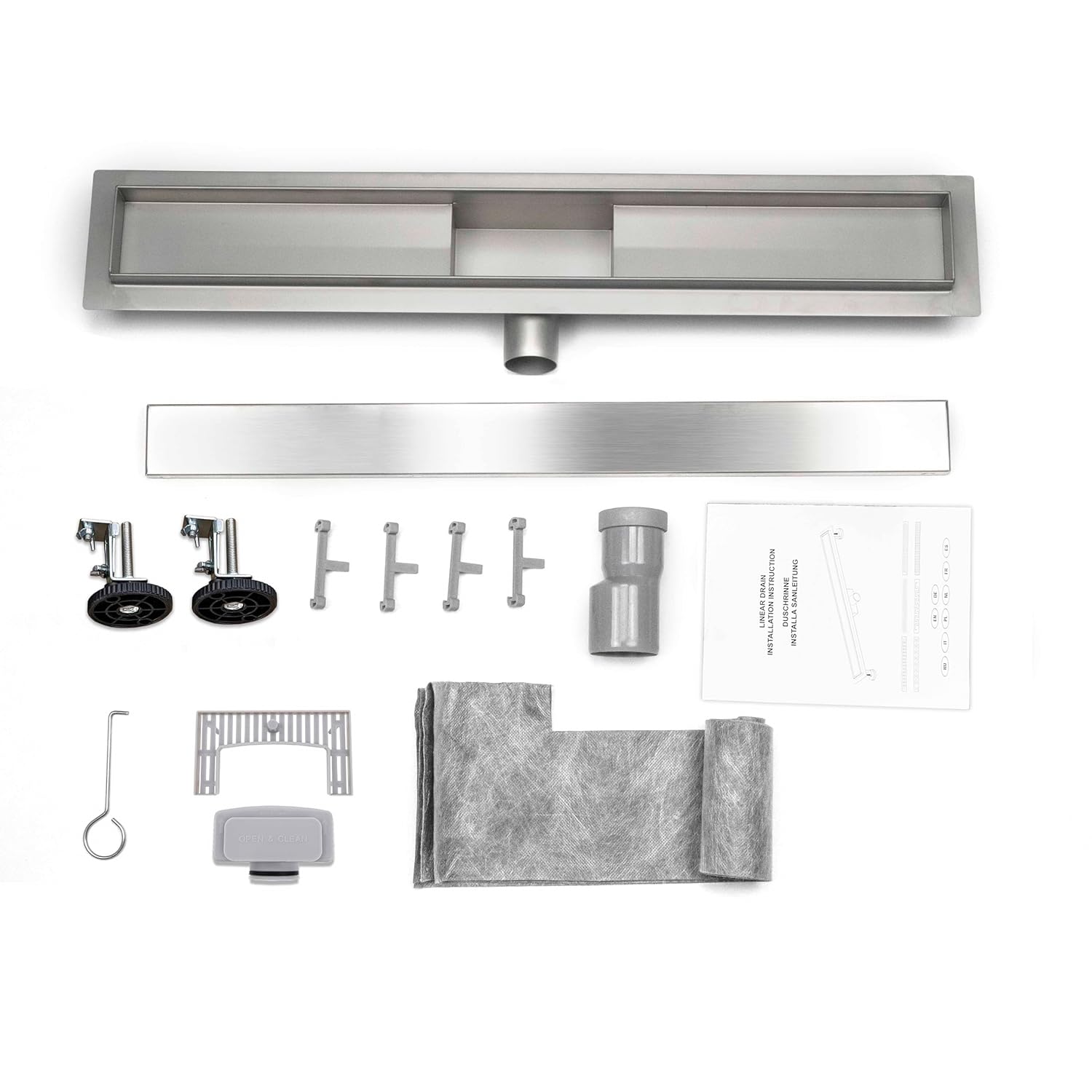 Shower Drain Stainless Steel Linear Channel