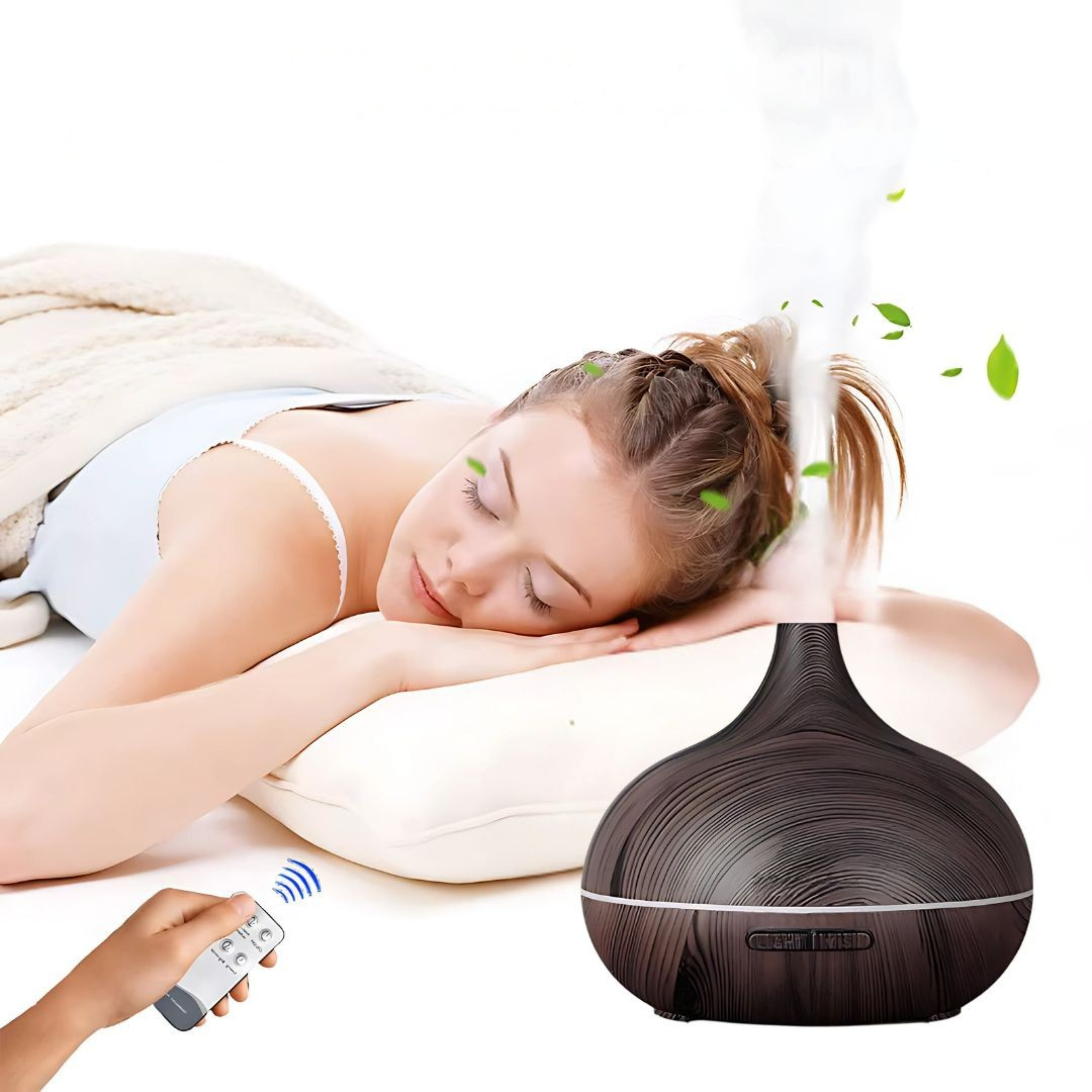 Aroma difuzér s dřevěným vzorem zvlhčovač vzduchu pro domácnost