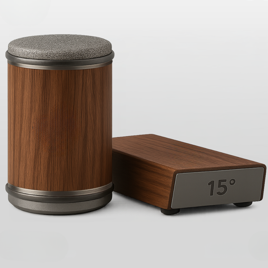 Knife Sharpener Set with Wooden Magnetic Base