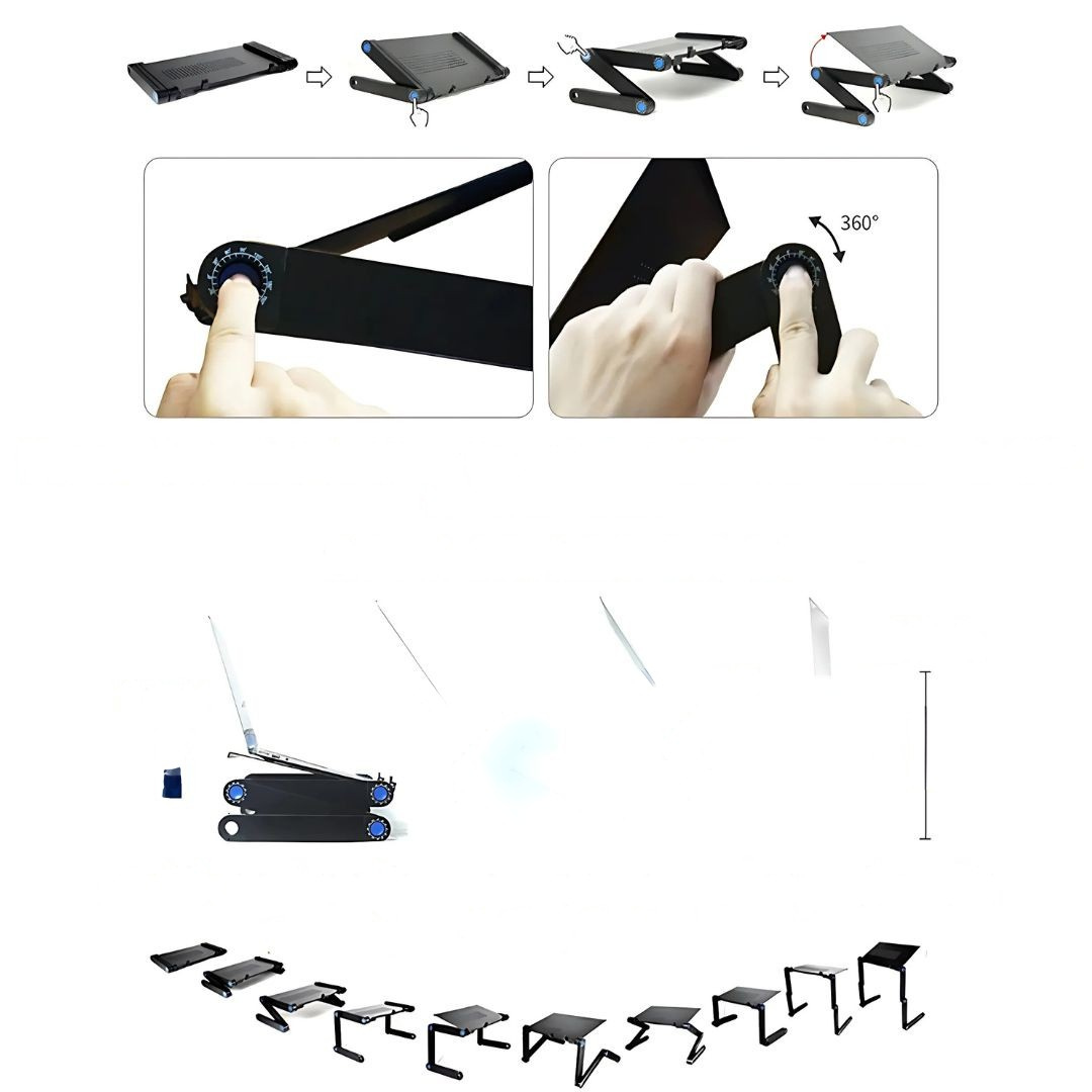 Laptopstander Justerbar Aluminium Ergonomisk Skrivebordbakke